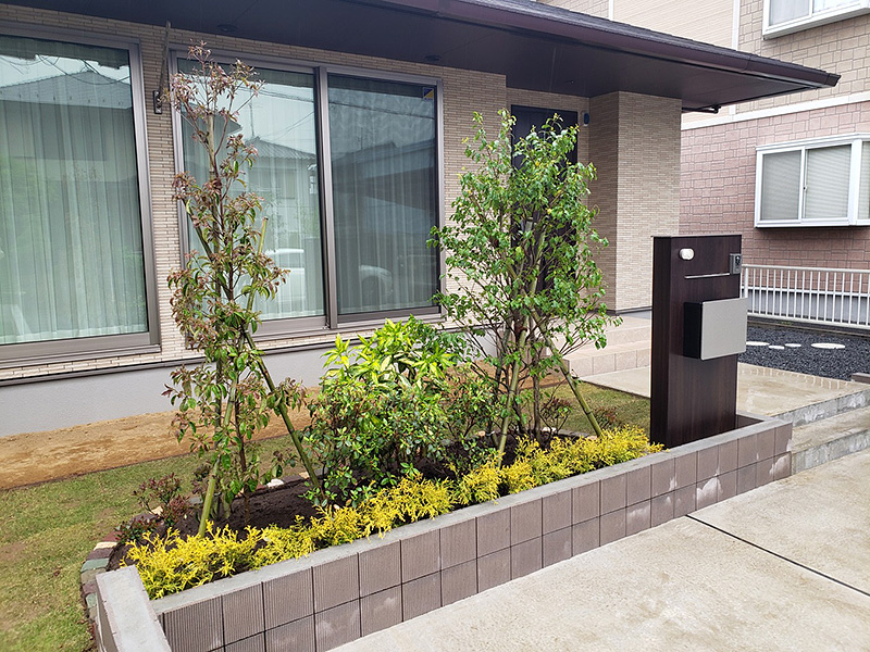お庭の植栽