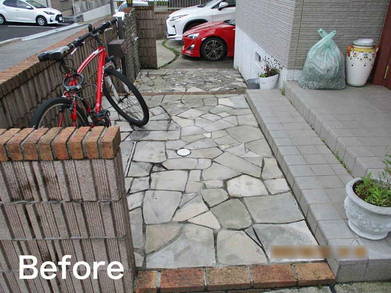 リガーデン～自然石の張り替え～