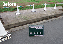 歩道切り下げ工事