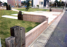 アクセントのあるメインアプローチ