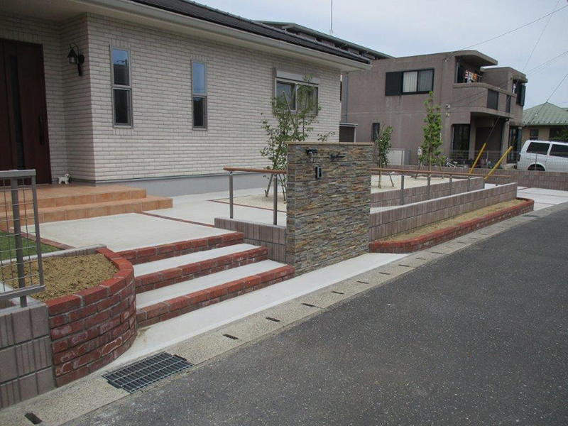 利便性のあるお庭