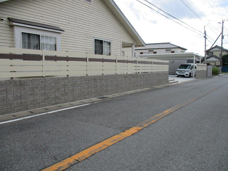 樹脂フェンスのお庭